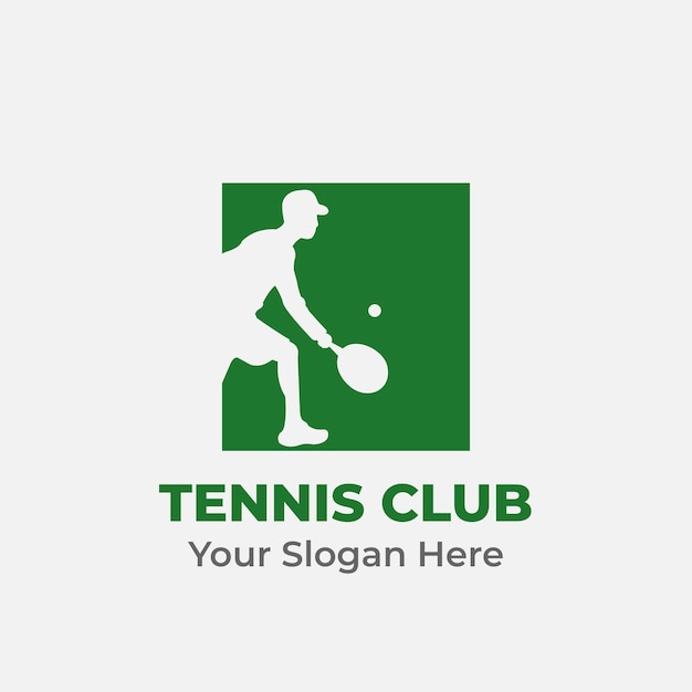 Tennis Club Sport Vector Logo sjabloon