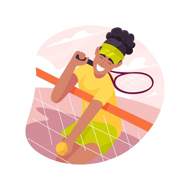 Tennis geïsoleerde cartoon vectorillustratie