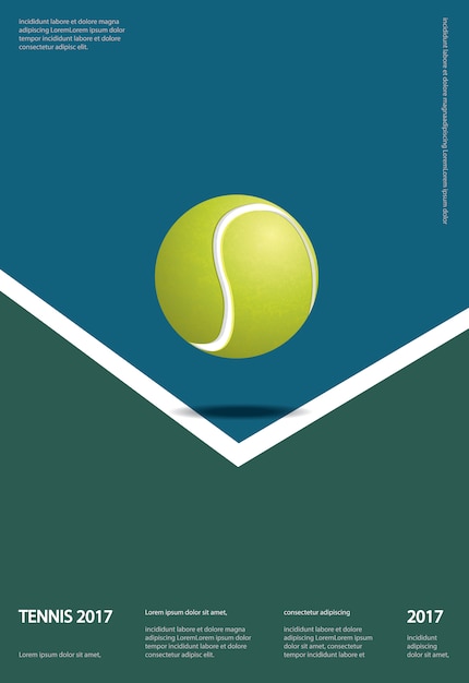 Tennis kampioenschap Poster vectorillustratie