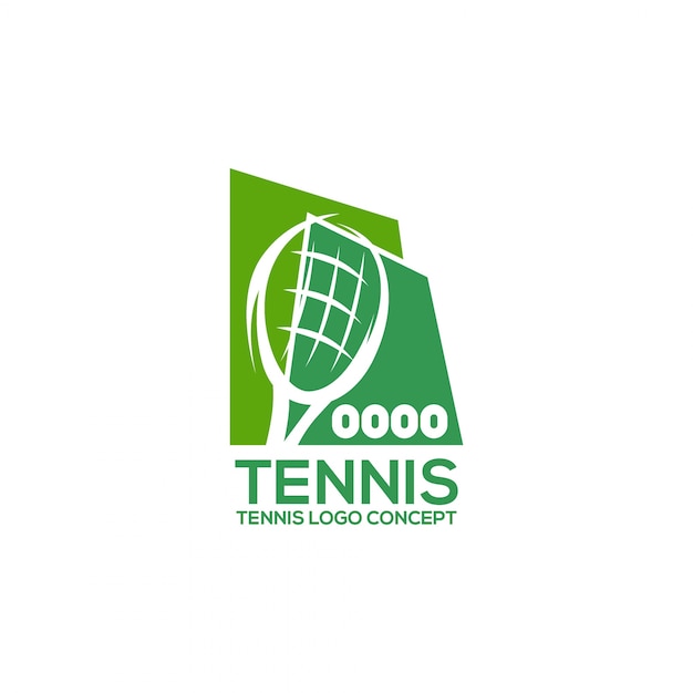 Tennis logo design template