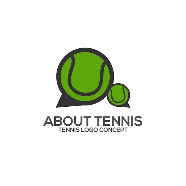 Vettore tennis logo design template