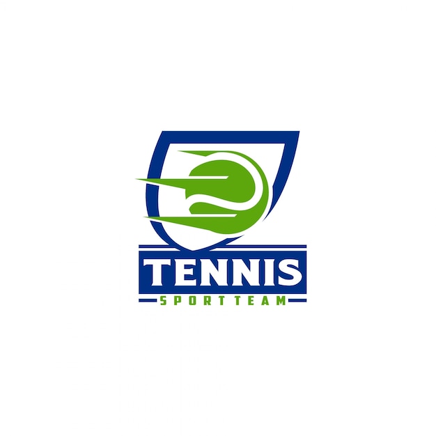 Vector tennis logo design template