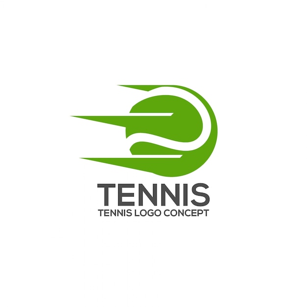 Tennis logo design template