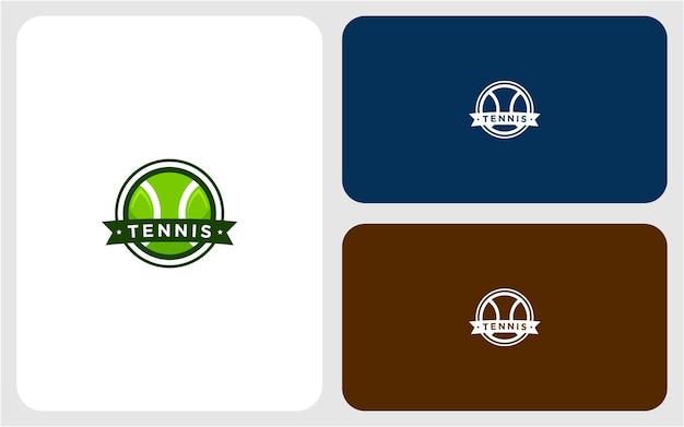 Tennis logo design arte vettoriale