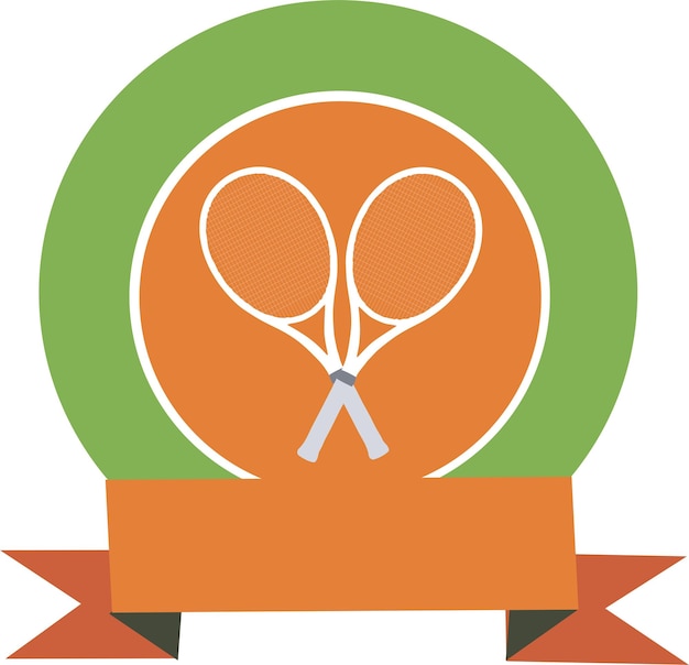 Vector tennis logo elementen vector