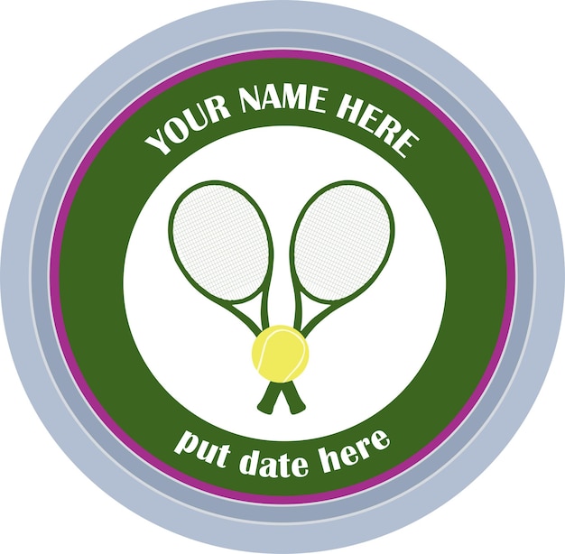 Vector tennis logo elementen vector