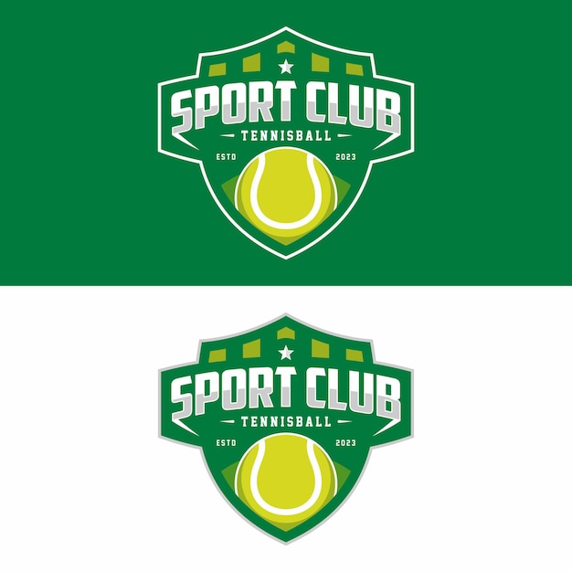 Tennis logo Sport badge Vector illustration