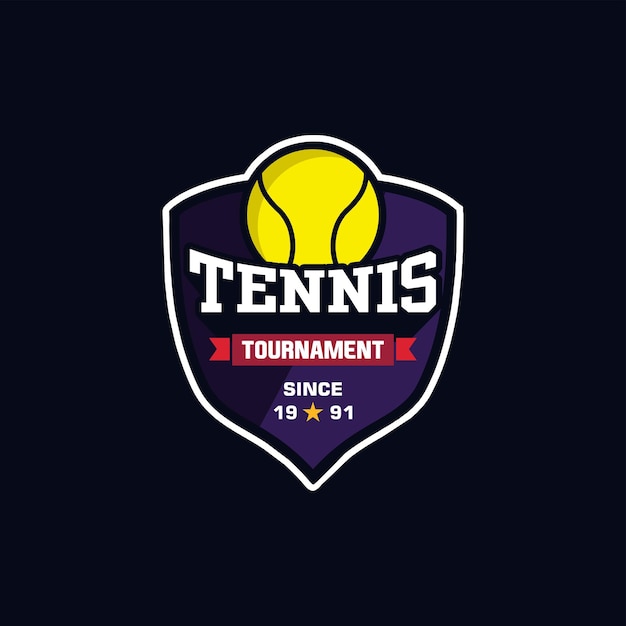 Tennis logo sport embleem