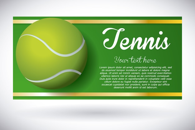 Vector tennis ontwerp over grijze achtergrond vectorillustratie