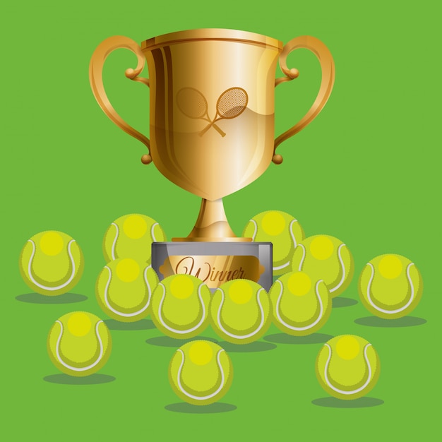 Vector tennis ontwerp