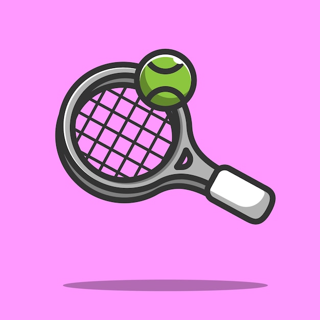 Tennis racket and tennis ball