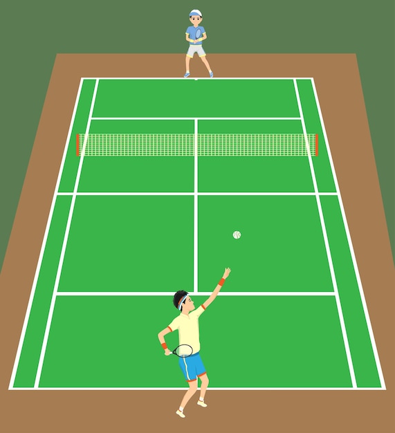 Vector tennis spelen