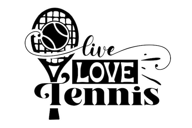 Vector tennis svg bundle