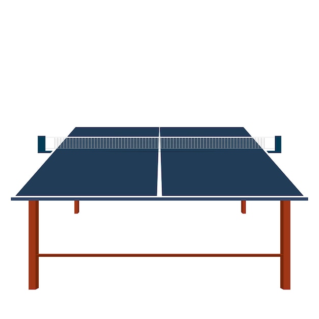 Vector tennis table ball and rackets