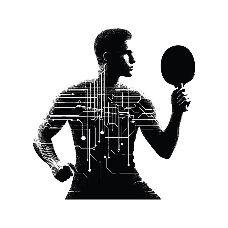 Vector tennis table tennis