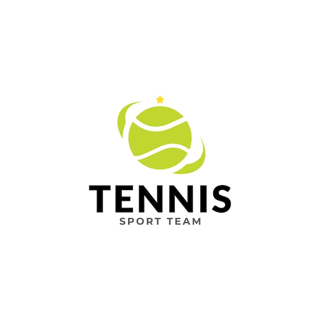 Tennis team club sport logo tempalte vettore