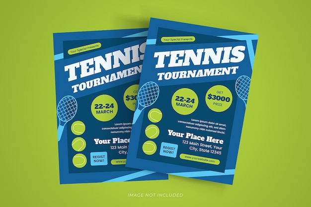 Tennis tournament flyer