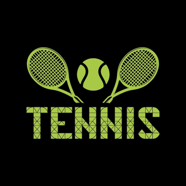 Vector tennis tshirt design