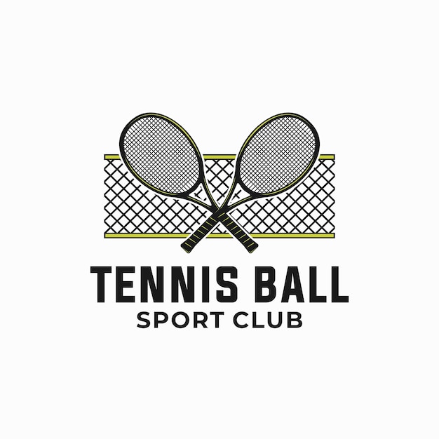 Tennis vector graphic template sport ball illustration