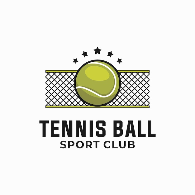 Tennis vector graphic template sport ball illustration