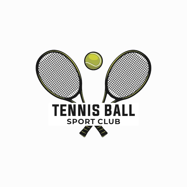 Tennis vector graphic template sport ball illustration
