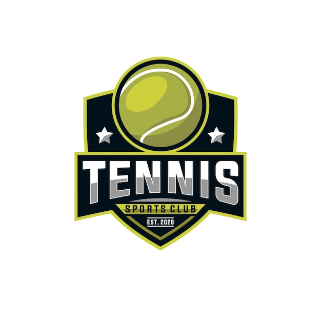 Tennis vector graphic template sport ball illustration