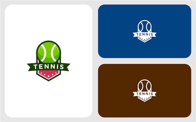 tennis vector logo design template