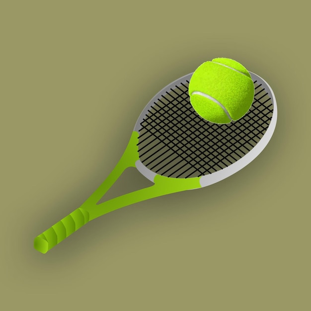 Vector tennisbal en