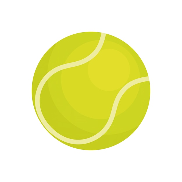 Tennisbal geïsoleerd op witte achtergrond Vector illustratie