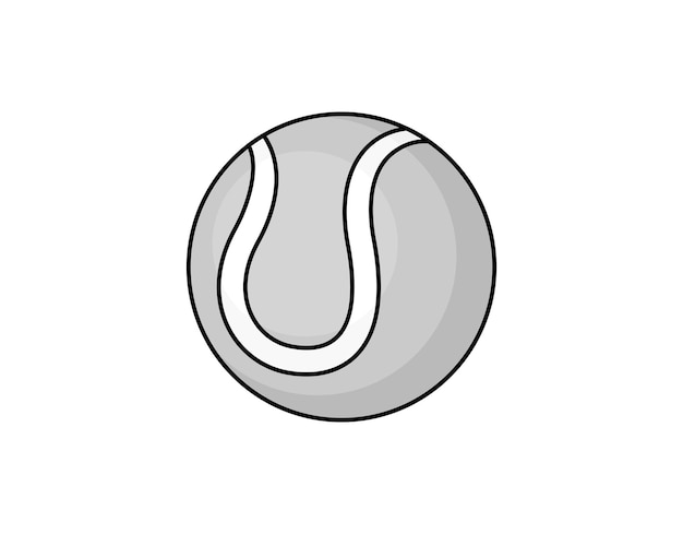 Tennisbal isometrisch ontwerppictogram Vectorwebillustratie 3d kleurrijk concept