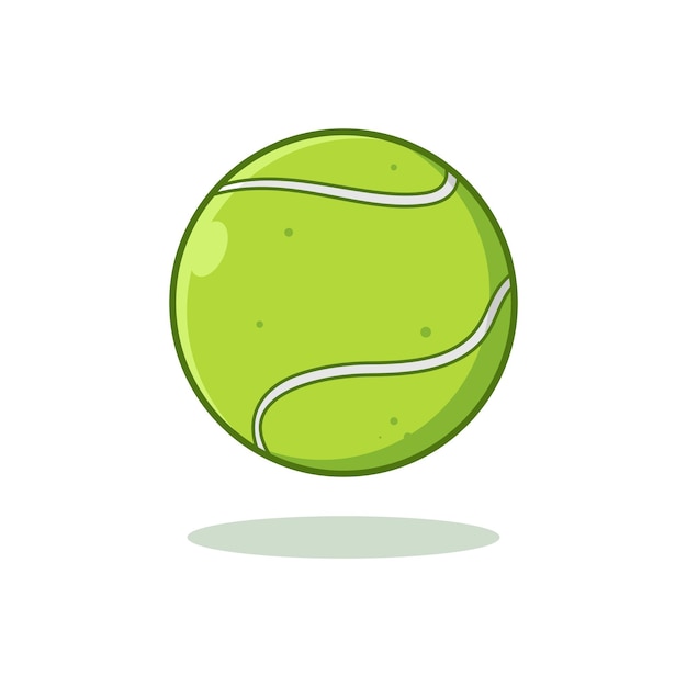 Tennisbal vector illustratie geïsoleerde achtergrond