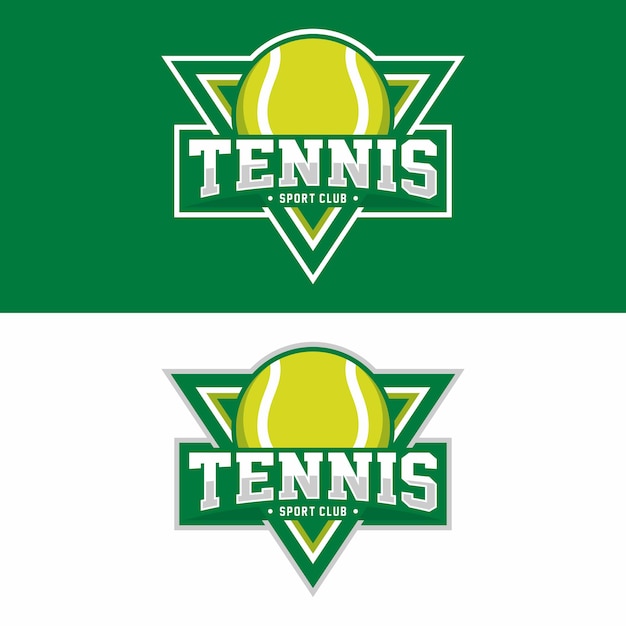 Tennisball sport logo design vector illustration