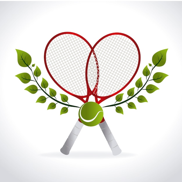 Tennisontwerp, vectorillustratie.