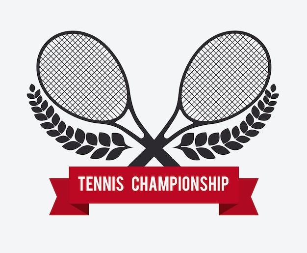 Tennisontwerp, vectorillustratie.