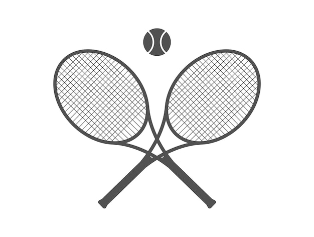 Tennisracket geïsoleerde vectorillustratie