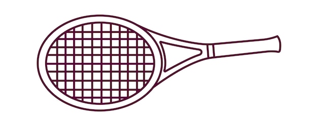 Tennisracket Sport icoon Vector illustratie