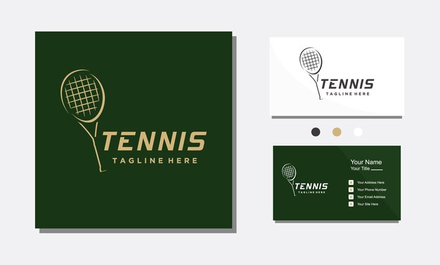 Tennisrackets abstract logo ontwerp vector icon