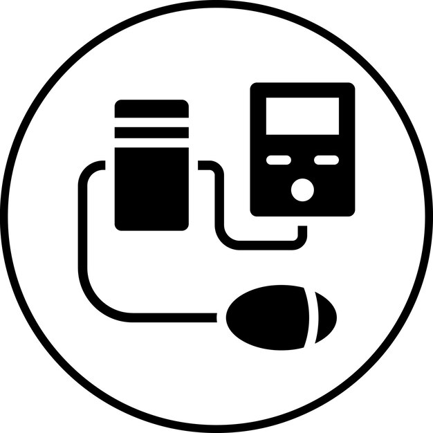 Tensiometer vector icon illustration of medicine i iconset
