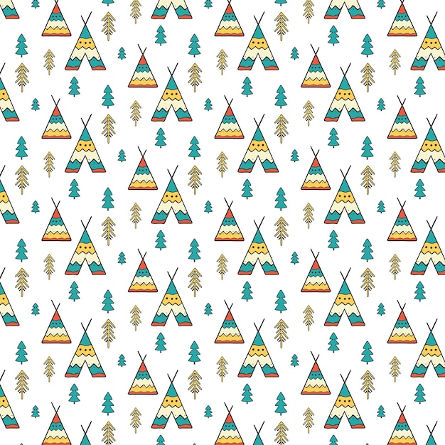 tent house pattern for background use