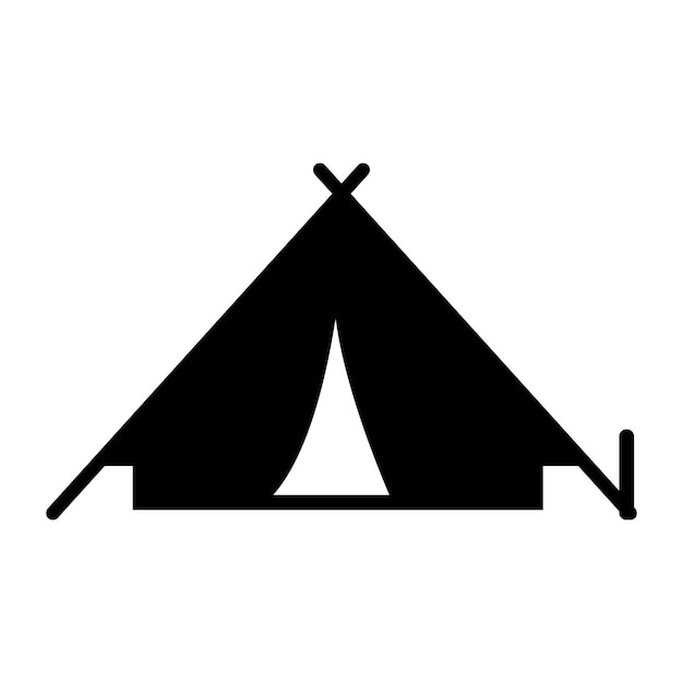 Tent icon logo vector design template