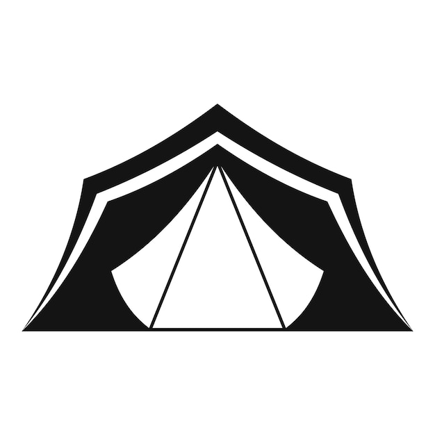tent icon simple illustration of tent vector icon for web