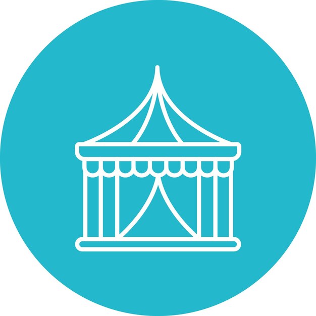 Tent icon vector image Can be used for Circus