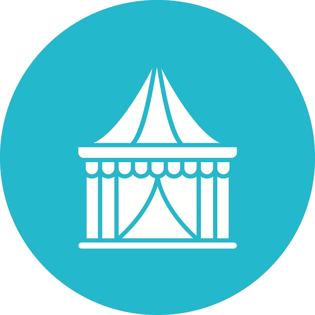 Икона палатки векторное изображение может быть использовано для цирка