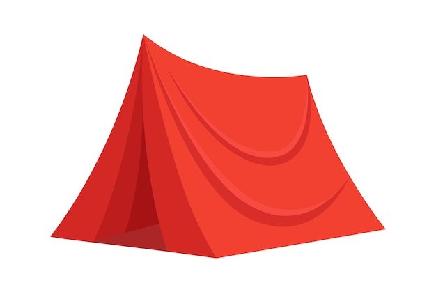 Vector tent kampeeruitrusting vector illustratie