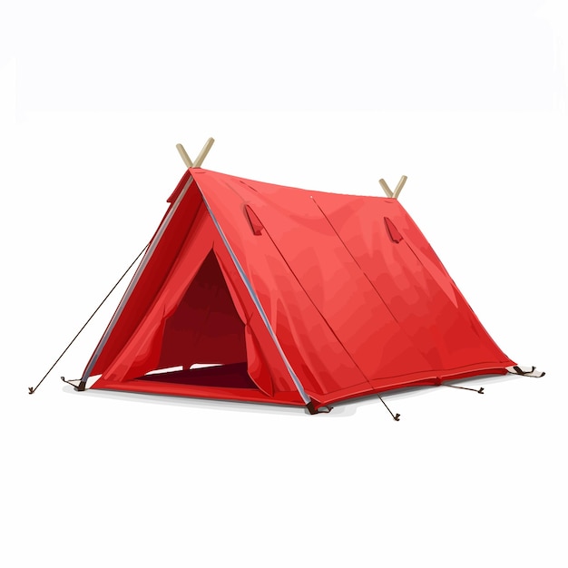 tent on white background