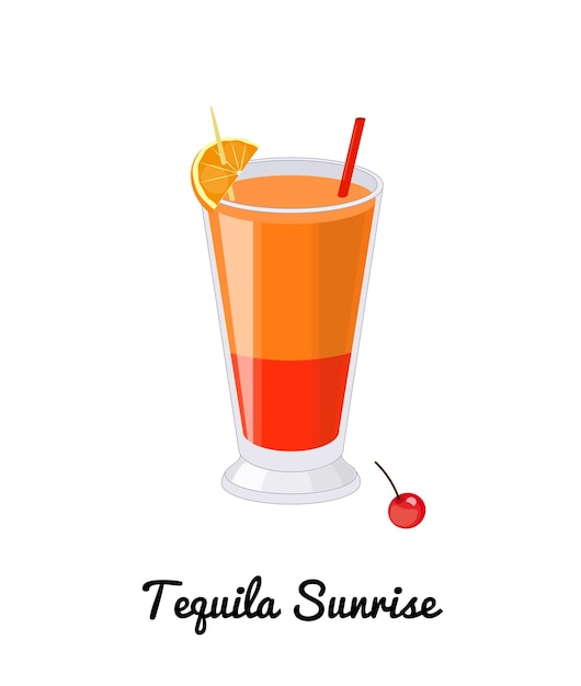 Tequila Sunrise-cocktail