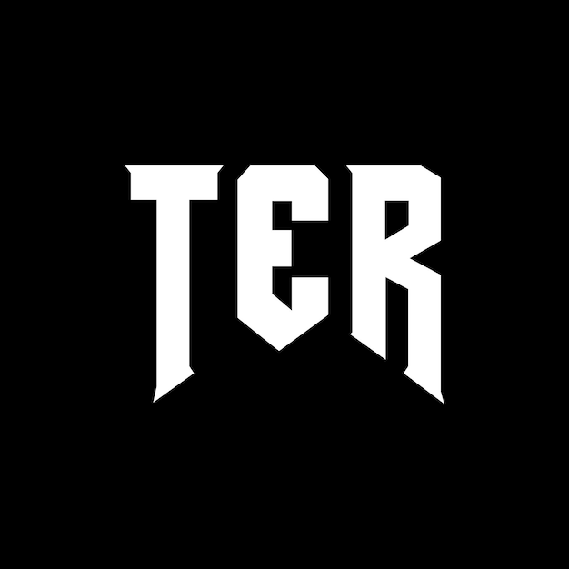 ter letter logo design for technology company ter logo design black and white color combination ter logo ter vector ter design ter icon ter alphabet ter typography logo design