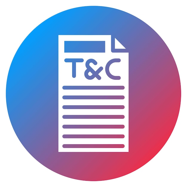 Terms and Conditions 아이콘 터 이미지는 비즈니스 온보딩에 사용할 수 있습니다.