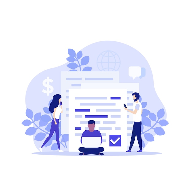 Terms and conditions illustration