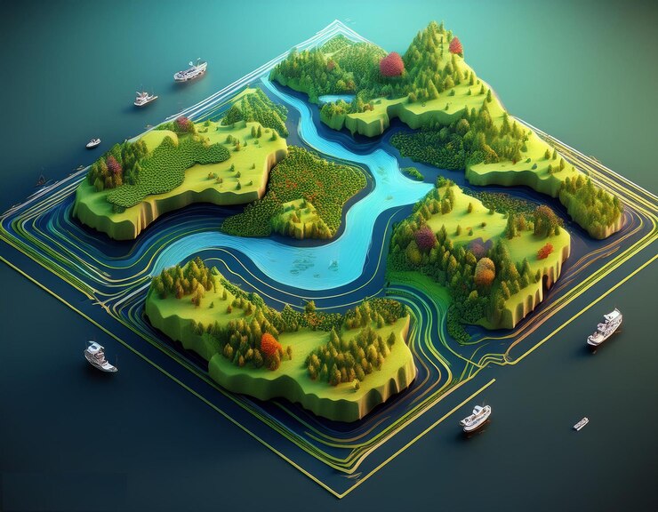 Vector terra infinity map